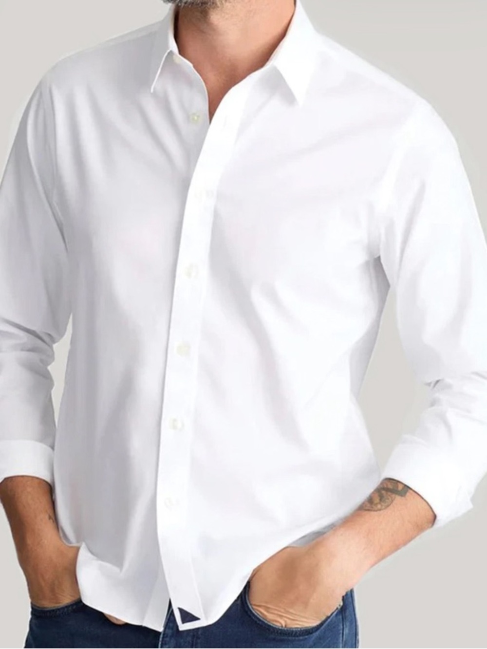 UNTUCKit Las Cases Wrinkle Free Shirt Mens XL White Relaxed Fit Long Sleeve NEW